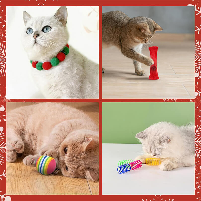 Christmas Advent Calendar 2025 Cat Toy Set Blind Box Cat Interactive Toy Holiday Pet Decoration