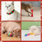 Christmas Advent Calendar 2025 Cat Toy Set Blind Box Cat Interactive Toy Holiday Pet Decoration