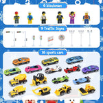 Christmas Advent Calendar 2025 Pullback Car Alloy Construction Vehicle Racing Set Holiday Gift