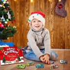 Christmas Advent Calendar 2025 Alloy Pullback Racing Car Blind Box 24-Day Countdown Holiday Toy