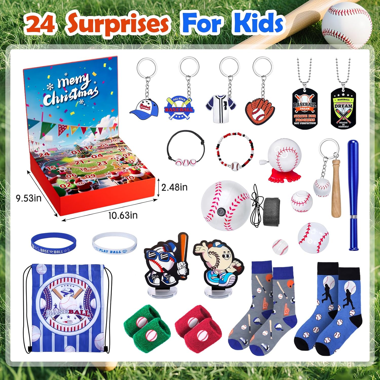 Christmas Advent Calendar 2025 Basketball Baseball Set Blind Box Sport Accessories For Teen Boys Girls