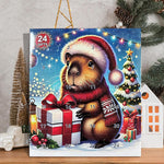 Christmas Advent Calendar 2025 Capybara Blind Box 24Pcs Cute Capybara Ornaments Advent Calendar Animal Christmas Toys
