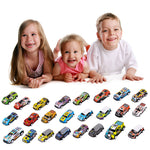 Christmas Advent Calendars 2025 Alloy Pullback Car Mini Racers Truck Set Holiday Gift
