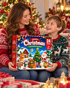 2026 Christmas Building Block Advent Calendar 24 Days 2-in-1 Dual Scene Playset for Kids Adults