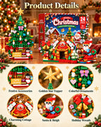 2026 Christmas Building Block Advent Calendar 24 Days 2-in-1 Dual Scene Playset for Kids Adults