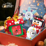 Christmas Building Blocks Creative Snowman Snowflake Gift Clock Ornament Christmas Assembly Toy