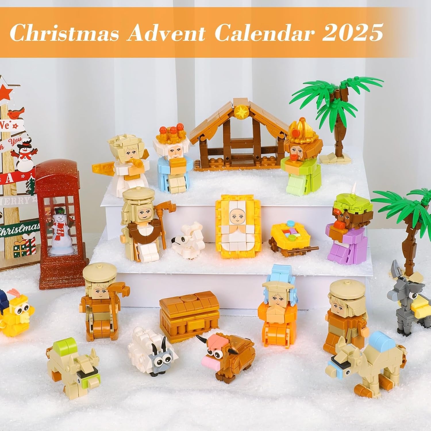 Christmas Advent Calendar 2025 Building Blocks Set Blind Box Surprise Xmas Gift
