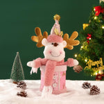 Christmas Candy Box Cute Santa Snowman Elk Plush Doll Christmas Decoration
