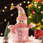 Christmas Candy Box Cute Santa Snowman Elk Plush Doll Christmas Decoration