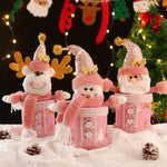 Christmas Candy Box Cute Santa Snowman Elk Plush Doll Christmas Decoration
