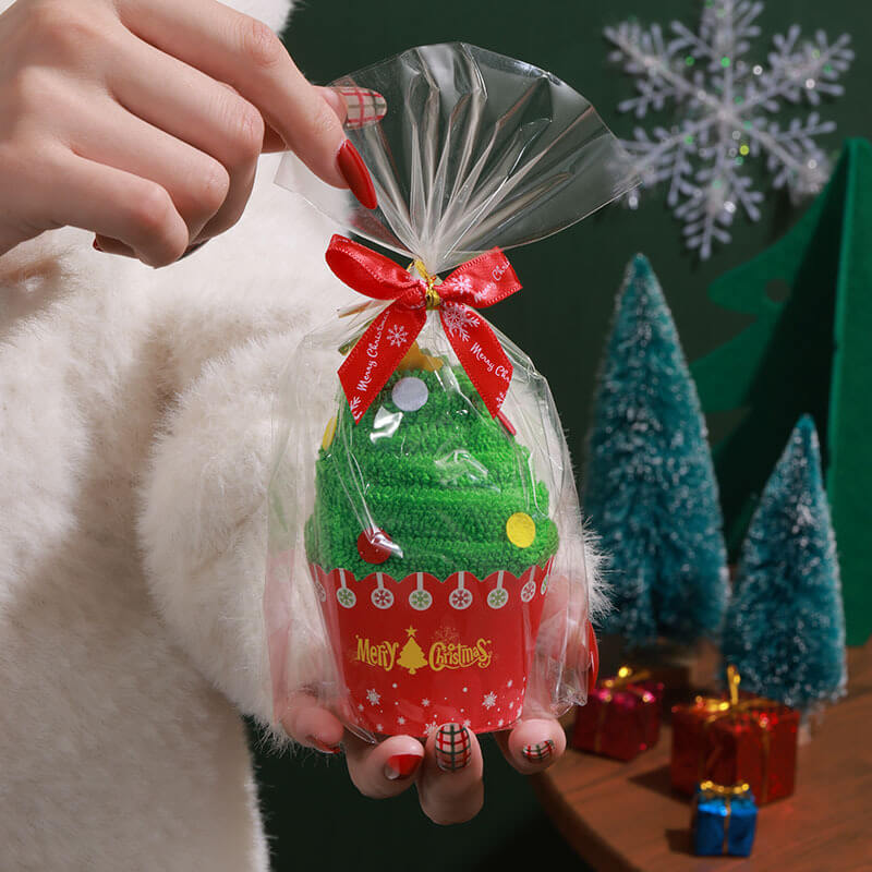 Christmas Hand Towels Gifts 2pcs Cotton Towel Embroidery Xmas Tree Snowman Holiday Gifts