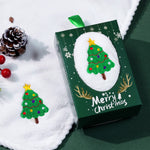 Christmas Hand Towels Gifts 2pcs Cotton Towel Embroidery Xmas Tree Snowman Holiday Gifts