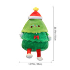 Christmas Stuffed Animals Santa Plush Toy with Removable Hat 21.67inch Singing and Lighting Christmas Dolls