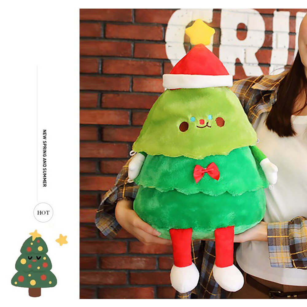 Christmas Stuffed Animals Santa Plush Toy with Removable Hat 21.67inch Singing and Lighting Christmas Dolls