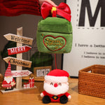 Christmas Surprise Gift Box Santa Claus Reindeer Plush Toy Cute Doll Christmas Gift