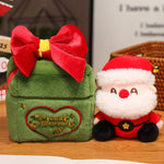 Christmas Surprise Gift Box Santa Claus Reindeer Plush Toy Cute Doll Christmas Gift