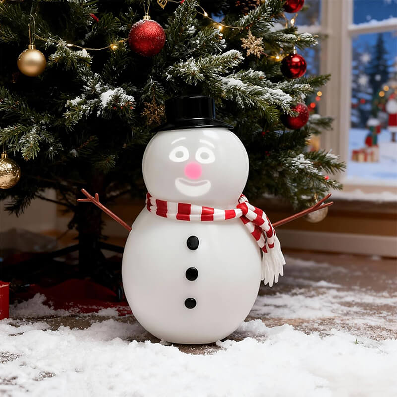 Talking Snowman Toy Kids LED Blink Animated Toys Built-in Speaker with USB Charging Holiday Gift and Decoration