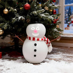 Talking Snowman Toy Kids LED Blink Animated Toys Built-in Speaker with USB Charging Holiday Gift and Decoration