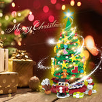 Advent Calendar 2025 Christmas Tree Building Block Set with Light Calendar Building Kit 24pcs Blind Box Creative Holiday Gifts