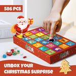 Advent Calendar 2025 Christmas Tree Building Block Set with Light Calendar Building Kit 24pcs Blind Box Creative Holiday Gifts