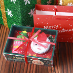 Christmas Hand Towels Gifts 2pcs Cotton Towel Embroidery Xmas Tree Snowman Holiday Gifts