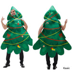 Christmas Tree Costume Funny Xmas Tree Dress for Adult Unisex Hooded Christmas Outfit