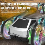 2.4G Amphibious RC Car 360° Stunt Car Colorful Wheel Off-Road Car Children's Toy