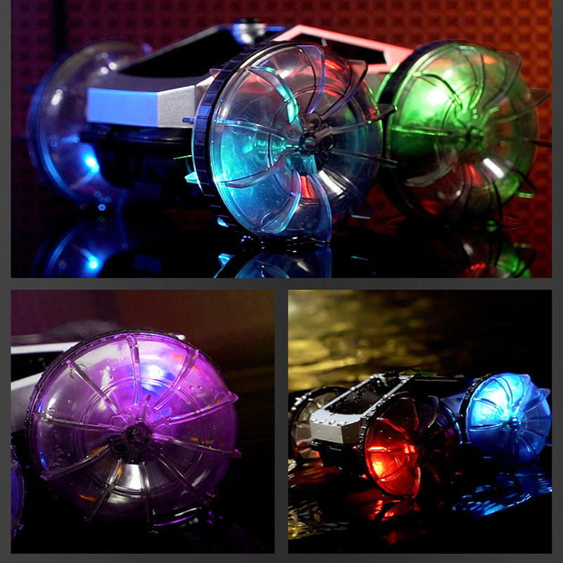 2.4G Amphibious RC Car 360° Stunt Car Colorful Wheel Off-Road Car Children's Toy
