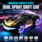 Cool RC Car Dual Spray Drift Stunt Car with Charging Pile and 360° Rotation For Kids Aged 3 and up
