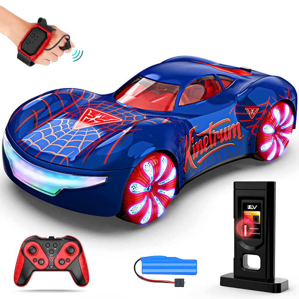 Cool RC Car Dual Spray Drift Stunt Car with Charging Pile and 360° Rotation For Kids Aged 3 and up