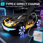 Cool RC Car Dual Spray Drift Stunt Car with Charging Pile and 360° Rotation For Kids Aged 3 and up