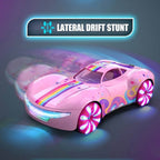 Cool RC Car Dual Spray Drift Stunt Car with Charging Pile and 360° Rotation For Kids Aged 3 and up