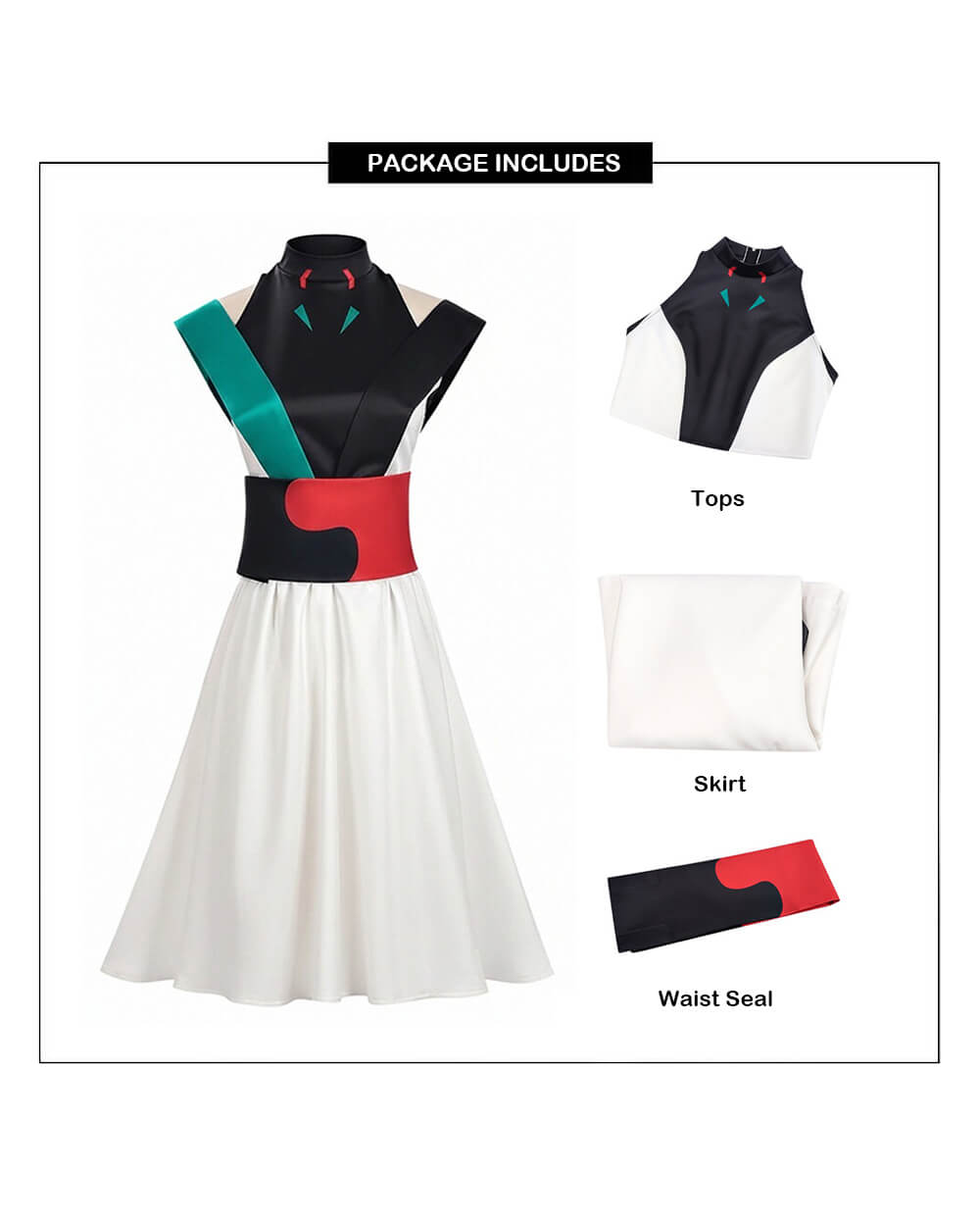 Yachiyo Stage Performance Outfit Black Tops Skirt for Themed Party