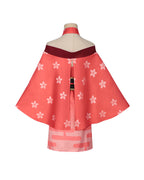 Kaguya Princess Costume Virtual Streamer Orange Kimono Cosplay Set with Headpiece