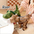 11.8‘’ Creative Dino Hand Puppet Soft Dino Stuffed Animal T-Rex Triceratops Early Education Toy