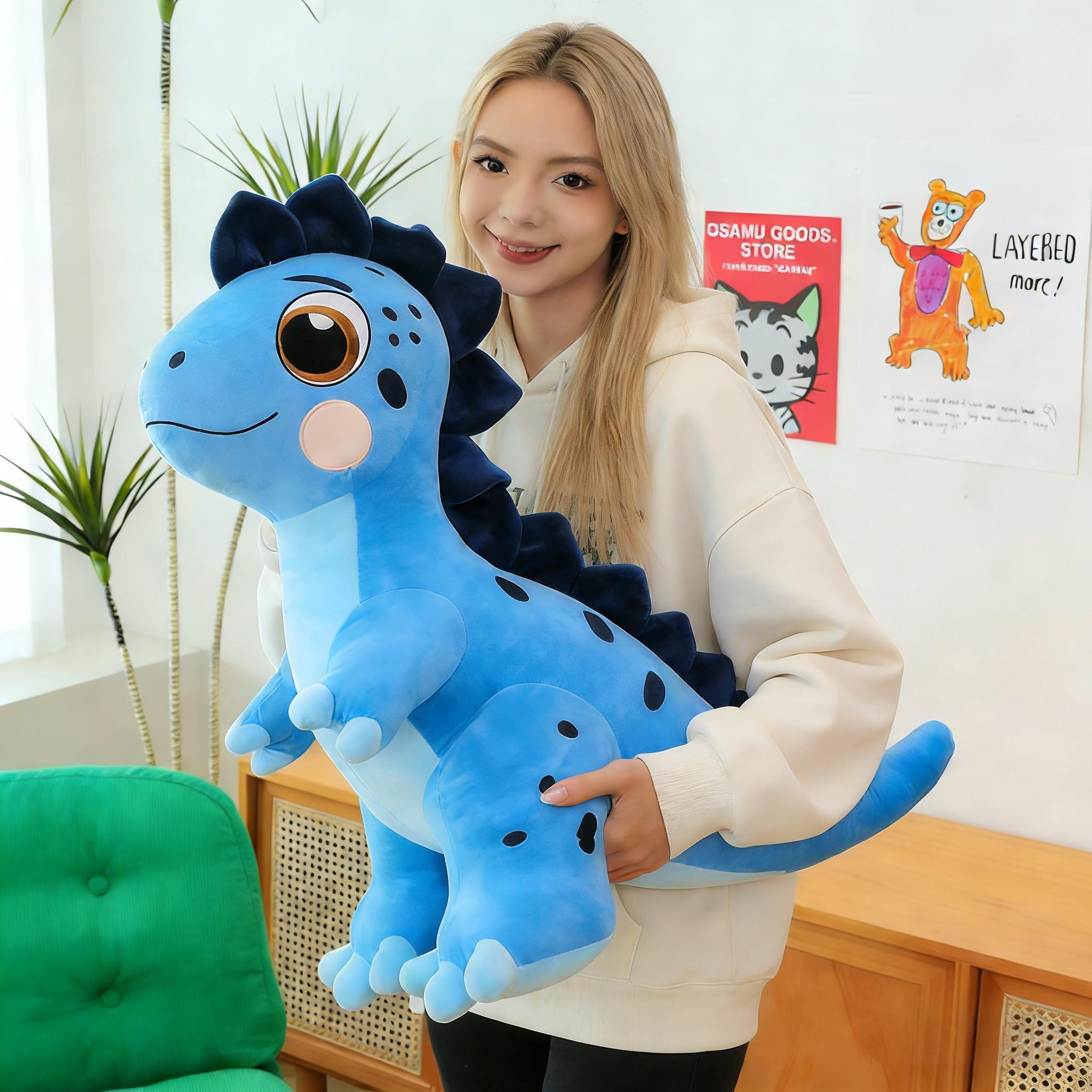 Cute Dino Plush Toy Spotted Dinosaur Doll Soft Stuffed Animal Creative Toy