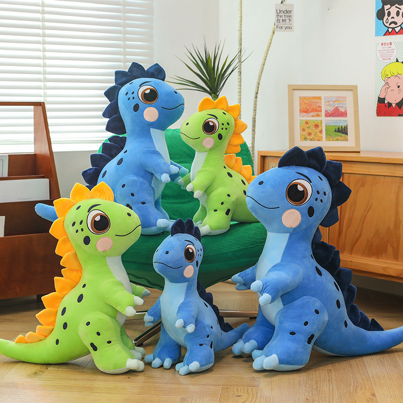 Cute Dino Plush Toy Spotted Dinosaur Doll Soft Stuffed Animal Creative Toy