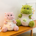 Cute Dino Plush Toy with Removable Small Egg Cuddly Stuffed Animal Sleeping Pillow Soft Dinosaur Toys