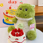 Cute Dino Plush Toy with Removable Small Egg Cuddly Stuffed Animal Sleeping Pillow Soft Dinosaur Toys