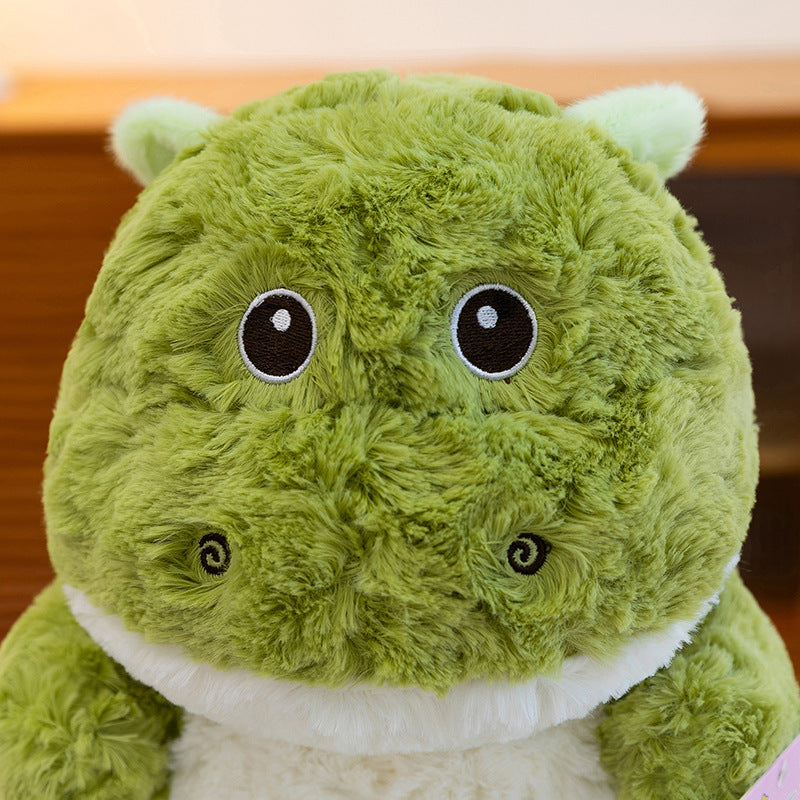 Cute Dino Plush Toy with Removable Small Egg Cuddly Stuffed Animal Sleeping Pillow Soft Dinosaur Toys