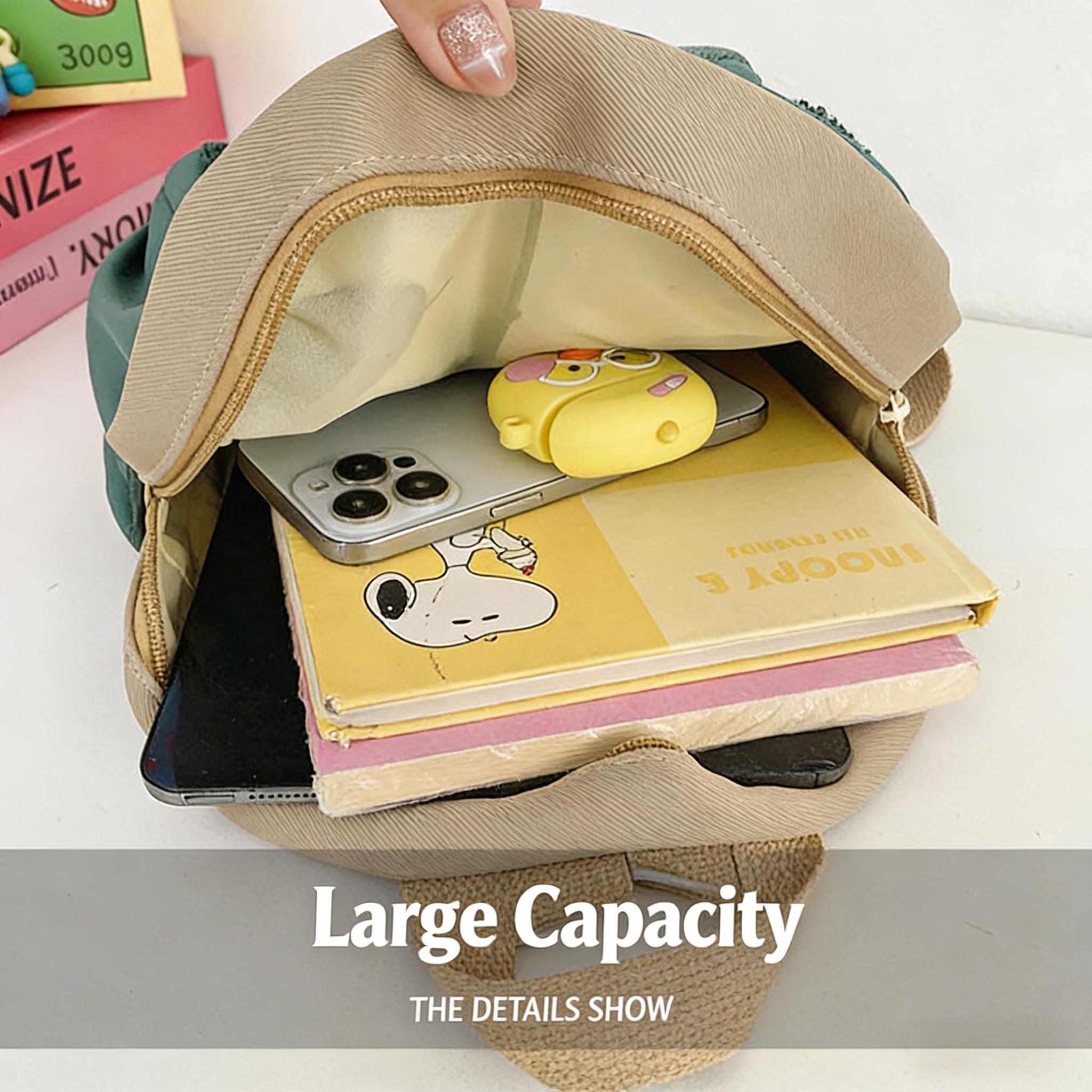 Cute 3D Dino Tail Backpack Fashion Design Kids Travel Backpack for Preschoolers and Outdoor Adventures