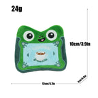 Cute Frog Plush Toy Bag Set Soft Tablet Bag and Coin Purse for iPad and Stationery Storage
