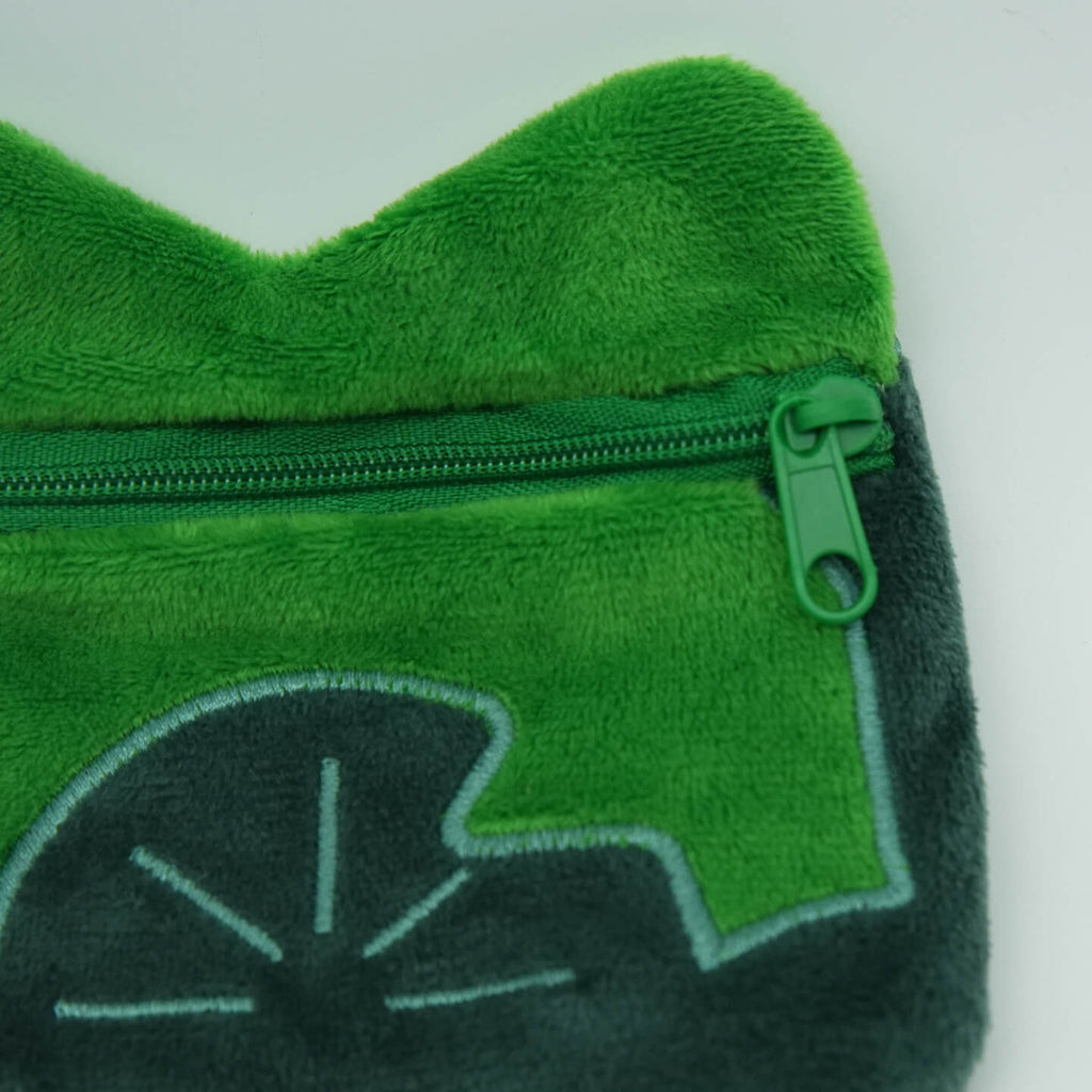 Cute Frog Plush Toy Bag Set Soft Tablet Bag and Coin Purse for iPad and Stationery Storage