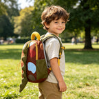 Cute Kids Backpack Dinosaur Tail Backpack Waterproof Schoolbag with Safe Reflective Strip