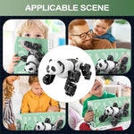 Remote Control Car 2.4G Cute Panda Eight-wheel Stunt Car Swing Arm Climbing Off-road Vehicle