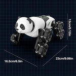 Remote Control Car 2.4G Cute Panda Eight-wheel Stunt Car Swing Arm Climbing Off-road Vehicle