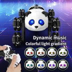 Remote Control Car 2.4G Cute Panda Eight-wheel Stunt Car Swing Arm Climbing Off-road Vehicle
