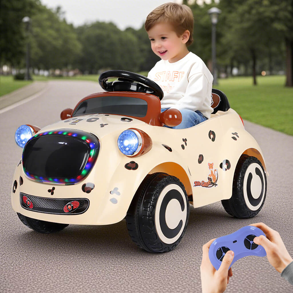 Cute Puppy 6V Electric Ride-on Car Toddler Ride On Car Remote Control with Safe Belt