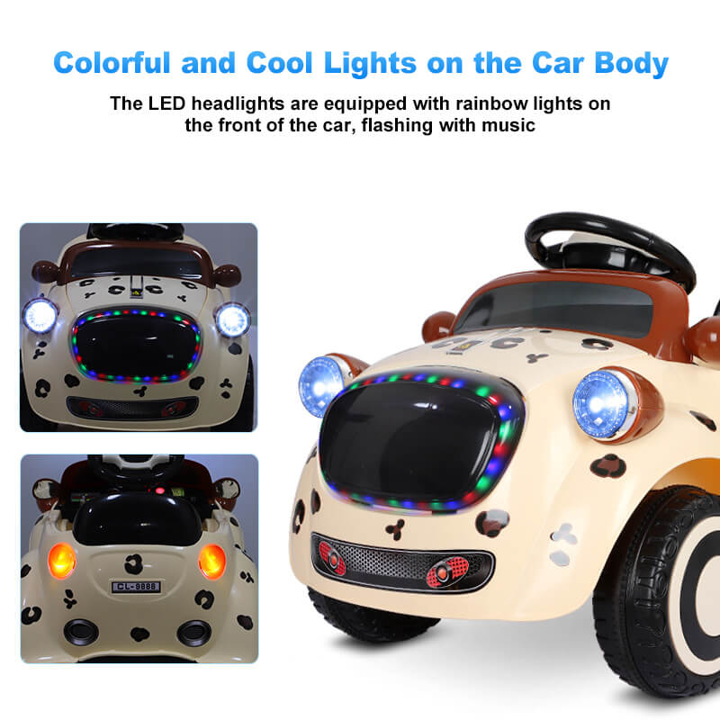 Cute Puppy 6V Electric Ride-on Car Toddler Ride On Car Remote Control with Safe Belt