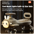 Cute Wiggle Car 360° Rotation Safe Anti-rollover Design with Enlarged Seats For Kids